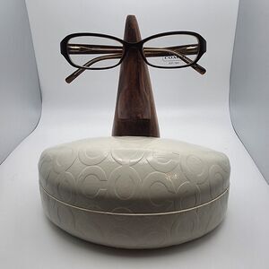 NWOT Coach Pilar Brown Prescription Glasses Frames & Case